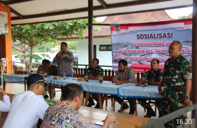 Revitalisasi Waduk Rowo Jombor: BBWS Bengawan Solo Dan Kodim 0723/Klaten Gelar Sosialisasi Penataan Keramba