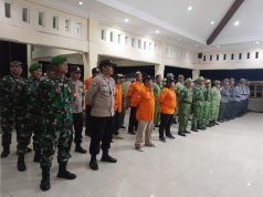 Danramil 09/Prambanan Hadiri Apel Satlinmas Se-Kecamatan Prambanan Klaten