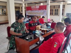 Wujud Kepedulian, Koramil Kota Klaten Gelar Donor Darah Bersama PMI Kalikotes