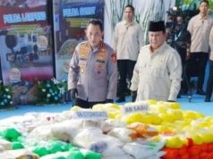 DISAKSIKAN PRABOWO, POLRI MUSNAHKAN 1,3 TON SABU DAN RATUSAN RIBU BUTIR EKSTASI: NILAI BARANG BUKTI CAPAI RP29,37 TRILIUN