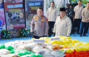 DISAKSIKAN PRABOWO, POLRI MUSNAHKAN 1,3 TON SABU DAN RATUSAN RIBU BUTIR EKSTASI: NILAI BARANG BUKTI CAPAI RP29,37 TRILIUN