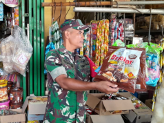 Bhabinsa Koramil 05/Jatinom Pantau Harga Sembako Di Pasar Gabus Jatinom Klaten