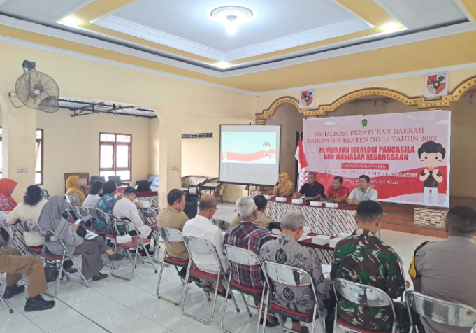 Desa Jetis Klaten Gelar Sosialisasi Pembinaan Ideologi Pancasila Dan Wawasan Kebangsaan