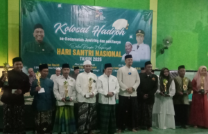 Peringati Hari Santri Nasional Tahun 2025 NWC NU Kecamatan Juwiring Gelar Kolosal Hadroh.