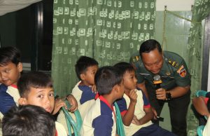 Semangat Bela Negara, SDN 2 Semangkak Kunjungi Kodim 0723/Klaten