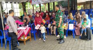 Babinsa Desa Kebon Hadiri Pelaksanaan Layanan SPELING RSI Cawas