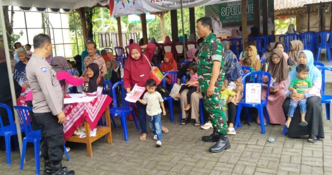 Babinsa Desa Kebon Hadiri Pelaksanaan Layanan SPELING RSI Cawas