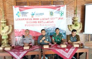 Danramil 05/Jatinom Hadiri Loka Karya Mini Lintas Sektoral Puskesmas Kayumas Klaten