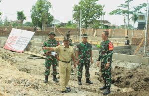 Dandim 0723/Klaten Tinjau Progres Pembangunan Koperasi Merah Putih Di Enam Desa Di Kabupaten Klaten