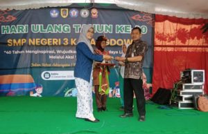 Jalan Sehat, Pentas Seni Hingga Market Day, Meriahkan Perayaan HUT Ke – 40 SMPN 3 Karangdowo.