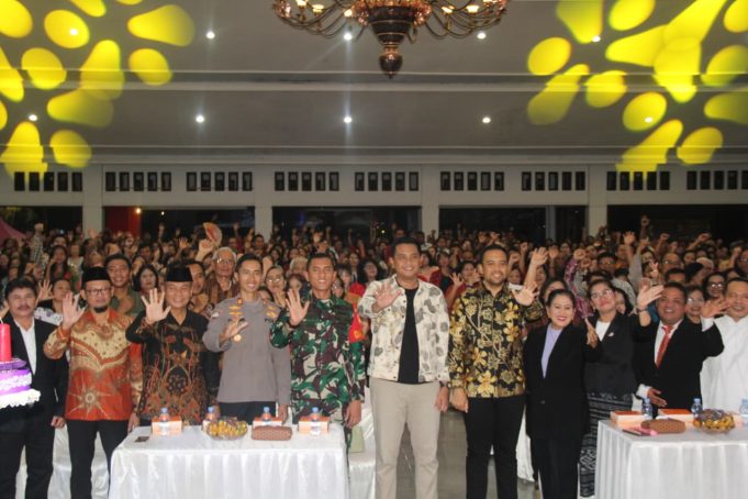 Dandim 0723/Klaten Hadiri Perayaan Natal Bersama Umat Kristiani Se-Kabupaten Klaten Tahun 2025