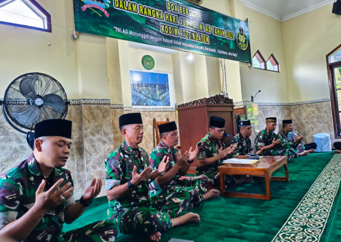Kodim 0723/Klaten Gelar Doa Bersama dalam Rangka Memperingati Hari Juang TNI AD Tahun 2025