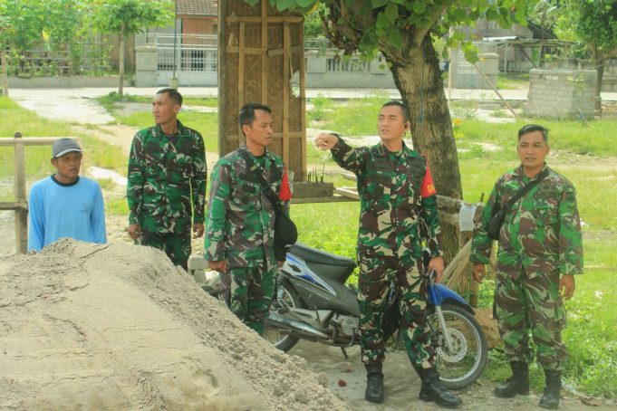 Dandim Klaten Tinjau Langsung Pembangunan Koperasi Desa/Kelurahan Merah Putih