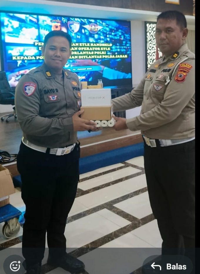 SAT LANTAS POLRES KUNINGAN SIAP LAKSANAKAN TILANG ETLE HANDHELD