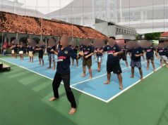 Lapas Klaten Gelar Senam Bersama Upaya Tingkatkan Kesehatan Dan Kemandirian Narapidana.