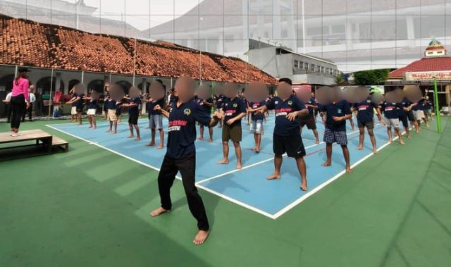Lapas Klaten Gelar Senam Bersama Upaya Tingkatkan Kesehatan Dan Kemandirian Narapidana.