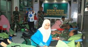 Kodim 0723/Klaten Gelar Donor Darah Peringati HUT Persit KCK Ke-80 Tahun 2026