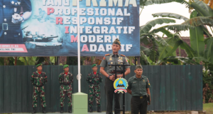 Upacara Bendera Kodim 0723/Klaten Teguhkan Semangat Pengabdian Prajurit Dan ASN Di Awal Tahun 2026