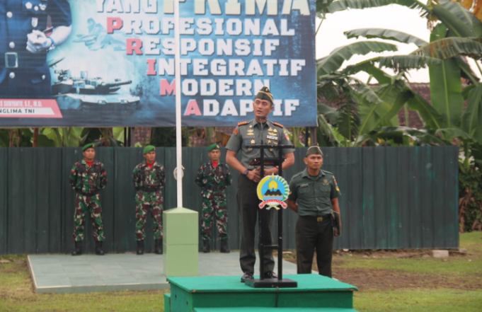Upacara Bendera Kodim 0723/Klaten Teguhkan Semangat Pengabdian Prajurit Dan ASN Di Awal Tahun 2026