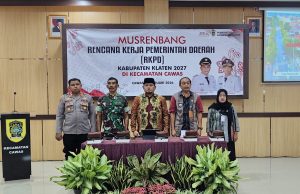 Danramil Cawas Hadiri Musrenbang RKPD Kabupaten Klaten Tahun 2027 Di Kecamatan Cawas