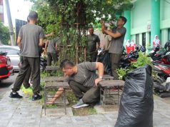 Jaga Asri Fasilitas Umum, Kodim 0723/Klaten Gelar Aksi Bersih Stadion Trikoyo