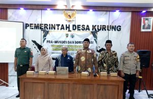 Babinsa Desa Kurung Hadiri Pra Musyawarah Desa Verifikasi Dan Validasi Data Penerima PKH, BPNT Dan PBI-JK