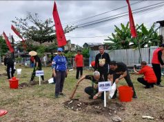 DPC PDIP Kota Surakarta Menggelar Aksi Penanaman Pohon 1001 Serempak di 5 Kecamatan