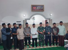 Danramil 09/Prambanan Hadiri Tarawih Keliling Forkopimcam di Masjid Al Hikmah Geneng Klaten
