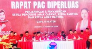 Partai Demokrasi Indonesia Perjuangan (PDIP) Dapil 5 Kabupaten Klaten Gelar Rapat PAC Diperluas.