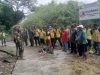 Gotong Royong TNI Dan Masyarakat, Sungai Dukuh Jagalan Dibersihkan Dari Rumpun Bambu Roboh