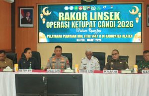 Rakor Linsek Operasi Ketupat 2026 Pengamanan Idul Fitri 1447 H Di Kabupaten Klaten Digelar