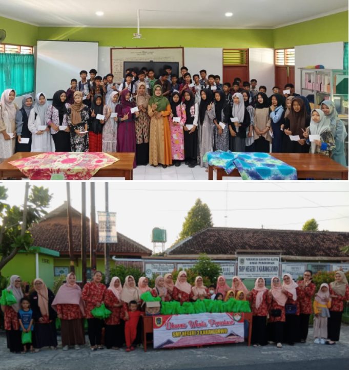 Tabur Kebaikan Di Bulan Ramadhan SMP Negeri 3 Karangdowo Berbagi Takjil Dan Berikan Santunan Bagi Siswa Kurang Mampu.