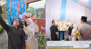 WOW!!! POLRES KUNINGAN SULAP POS TERPADU TAMAN KOTA JADI DUNIA MARIO BROS. BIKIN BETAH!!