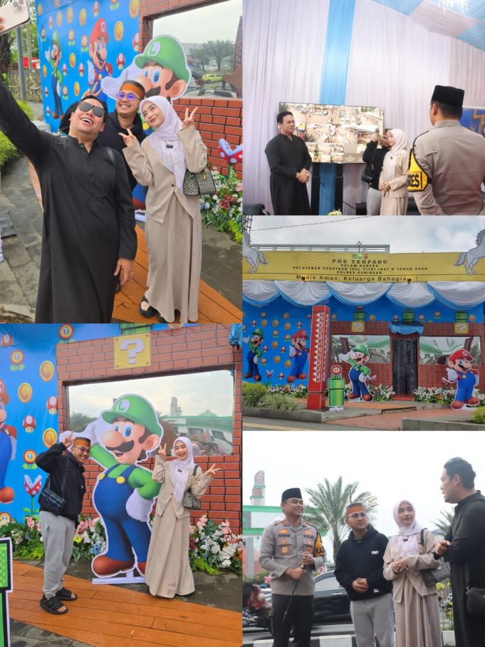 WOW!!! POLRES KUNINGAN SULAP POS TERPADU TAMAN KOTA JADI DUNIA MARIO BROS. BIKIN BETAH!!