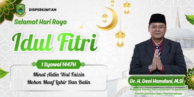 KEPALA DISPERKIMTAN KABUPATEN KUNINGAN MENGUCAPKAN SELAMAT HARI RAYA IDUL FITRI 1447 H