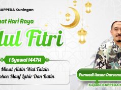 KEPALA BAPPEDA KABUPATEN KUNINGAN MENGUCAPKAN SELAMAT HARI RAYA IDUL FITRI 1447 H