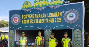 Kodim 0723/Klaten Gelar Pos Pengamanan Lebaran Idul Fitri 2026 Di Rest Area Gondang
