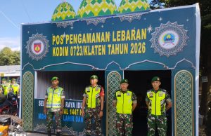 Kodim 0723/Klaten Gelar Pos Pengamanan Lebaran Idul Fitri 2026 Di Rest Area Gondang