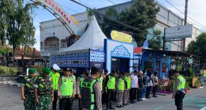 Pengamanan Lebaran 2026, Kodim 0723/Klaten Siagakan Personel Di Pos Alun-Alun Klaten