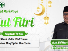KEPALA DINAS KESEHATAN KABUPATEN KUNINGAN MENGUCAPKAN SELAMAT HARI RAYA IDUL FITRI 1447 H