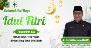 KEPALA DINAS KESEHATAN KABUPATEN KUNINGAN MENGUCAPKAN SELAMAT HARI RAYA IDUL FITRI 1447 H