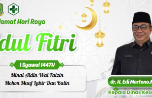 KEPALA DINAS KESEHATAN KABUPATEN KUNINGAN MENGUCAPKAN SELAMAT HARI RAYA IDUL FITRI 1447 H