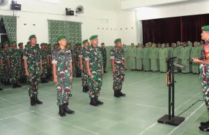 Dandim 0723/Klaten Pimpin Upacara Kenaikan Pangkat Prajurit Periode 1 April 2026