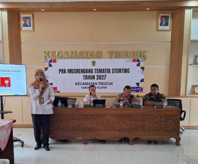 Pra Musrenbang Tematik Stunting Tahun 2027 Kecamatan Trucuk Digelar, Perkuat Sinergi Lintas Sektor