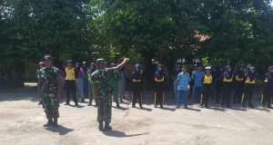 Babinsa Kebonarum Latih PBB Dasar Di SMP N 7 Klaten, Bentuk Disiplin Dan Karakter Siswa