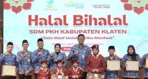 Gelar Halal Bihalal SDM PKH Dan DISSOSP3APPKB Kabupaten Klaten, Satu Maaf Seribu Manfaat.