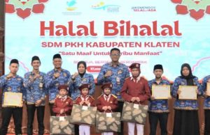 Gelar Halal Bihalal SDM PKH Dan DISSOSP3APPKB Kabupaten Klaten, Satu Maaf Seribu Manfaat.