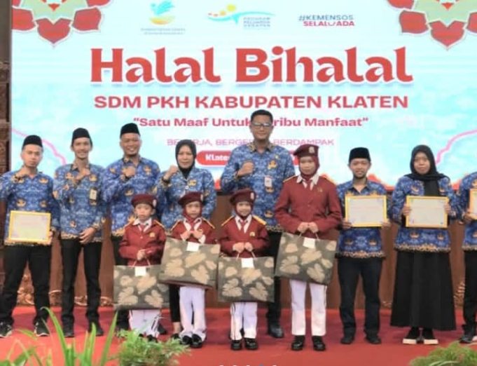 Gelar Halal Bihalal SDM PKH Dan DISSOSP3APPKB Kabupaten Klaten, Satu Maaf Seribu Manfaat.