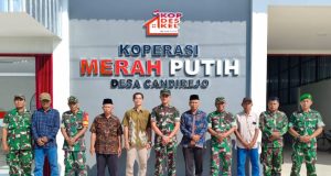Dandim 0723/Klaten Tinjau Pembangunan KDKMP Di Candirejo, Ikuti Vicon Percepatan Bersama Wapang TNI