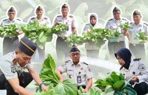 Dukung Ketahanan Pangan Lapas Klaten Panen Sayuran Segar, Hasil Pembinaan Warga Binaan